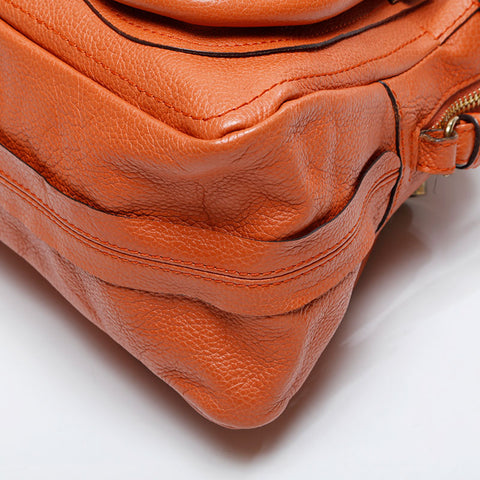 Chloe Leather Paraty Shoulder Bag Brown WS21272