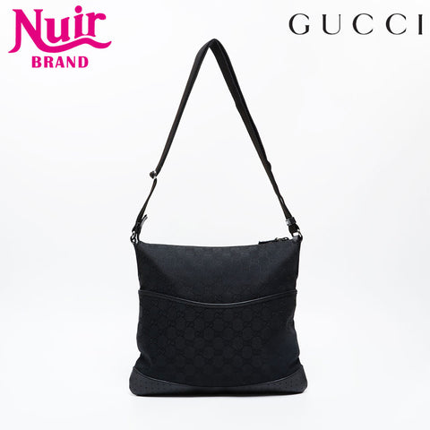 GUCCI GG canvas Shoulder Bag black WS21273