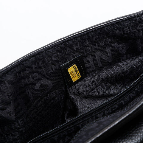 CHANEL 10 series 2005-2006 2.55 Caviar Chain Shoulder Bag black WS21275