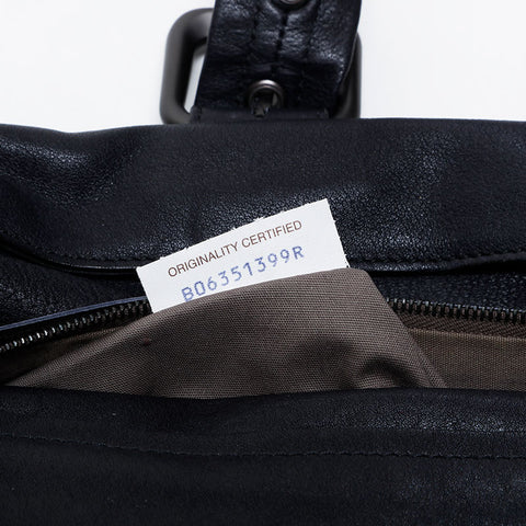 BOTTEGAVENETA INTRECCIATO leather business bag Handbag black WS21276