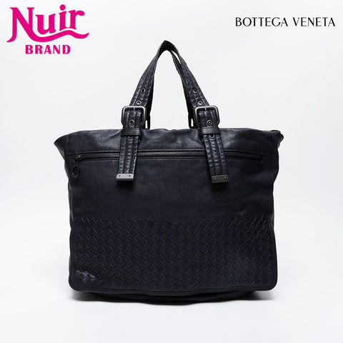 BOTTEGAVENETA INTRECCIATO leather business bag Handbag black WS21276