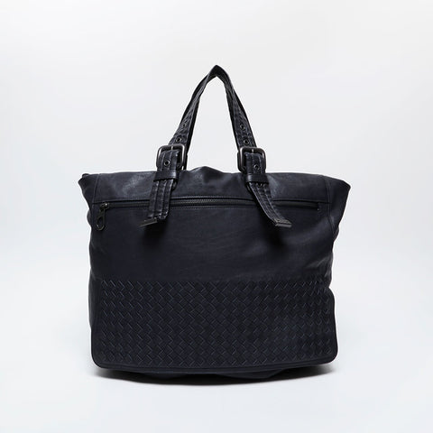 BOTTEGAVENETA INTRECCIATO leather business bag Handbag black WS21276