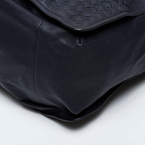 BOTTEGAVENETA INTRECCIATO leather business bag Handbag black WS21276