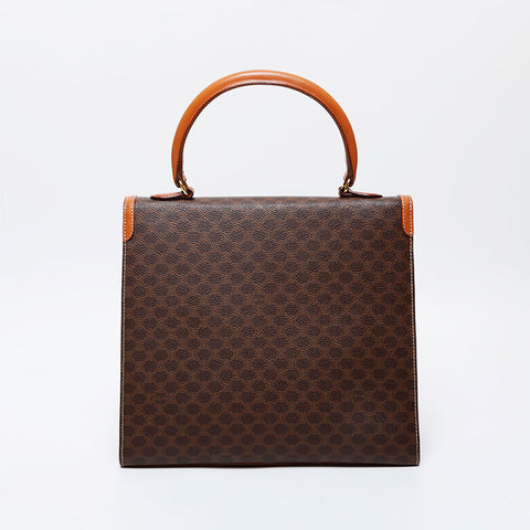 CELINE Macadam PVC Shoulder Bag Brown WS21280