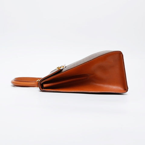 CELINE Macadam PVC Shoulder Bag Brown WS21280