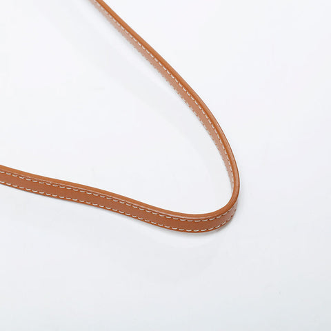CELINE Mini Vertical Kaba Logo Tote Canvas Shoulder Bag Brown WS21281