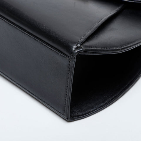 CARTIER Leather PANTHERE top handle in gold Handbag black WS21285