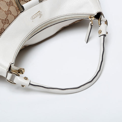 GUCCI GG Canvas Abbey Hobo Shoulder Bag beige WS21286
