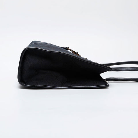 GUCCI GG Canvas Jackie Tote Shoulder Bag black WS21291