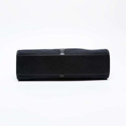 GUCCI GG Canvas Jackie Tote Shoulder Bag black WS21291