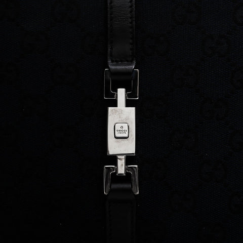 GUCCI GG Canvas Jackie Tote Shoulder Bag black WS21291