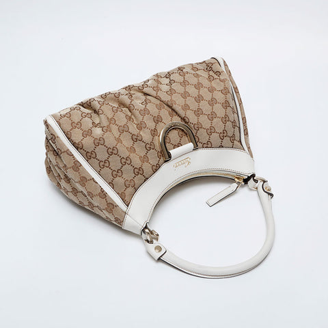 GUCCI GG canvas Abbey Shoulder Bag beige WS21296