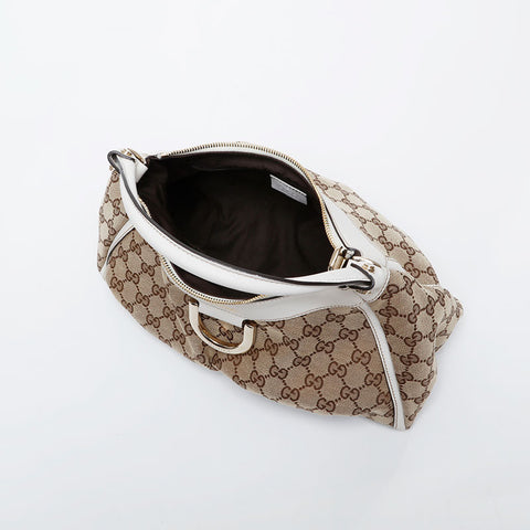 GUCCI GG canvas Abbey Shoulder Bag beige WS21296