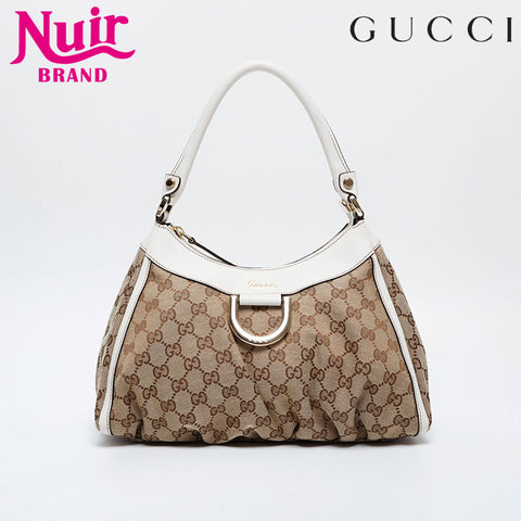 GUCCI GG canvas Abbey Shoulder Bag beige WS21296