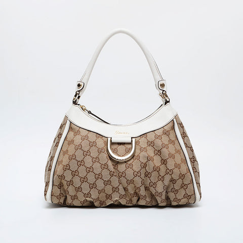 GUCCI GG canvas Abbey Shoulder Bag beige WS21296