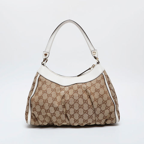 GUCCI GG canvas Abbey Shoulder Bag beige WS21296