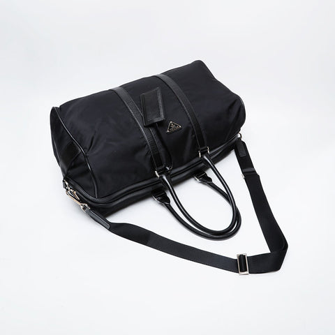 PRADA Nylon Large Tessuto Boston bag black WS21303