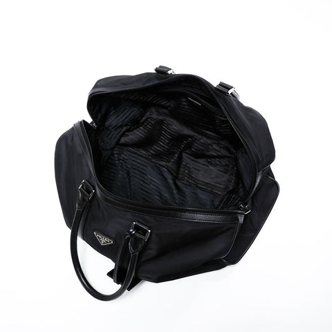 PRADA Nylon Large Tessuto Boston bag black WS21303