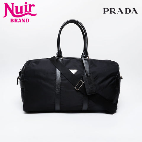 PRADA Nylon Large Tessuto Boston bag black WS21303