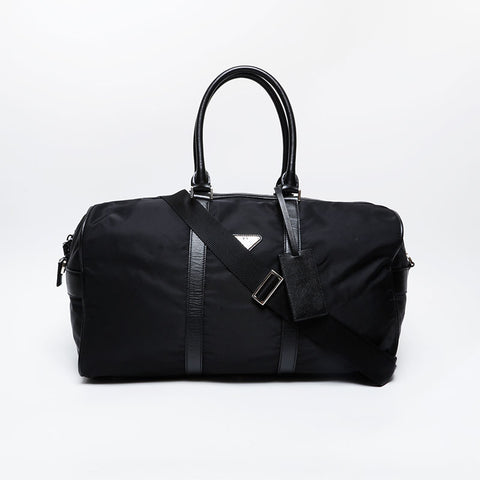 PRADA Nylon Large Tessuto Boston bag black WS21303