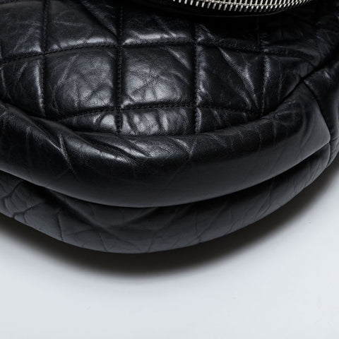 CHANEL 15th series 2011 Leather Coco Cocoon Matelasse Shoulder Bag black WS21304