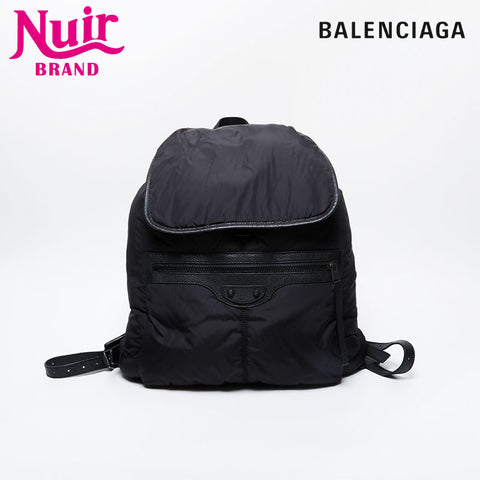 BALENCIAGA Nylon Traveler Padded Backpack Â· Daypack black WS21305
