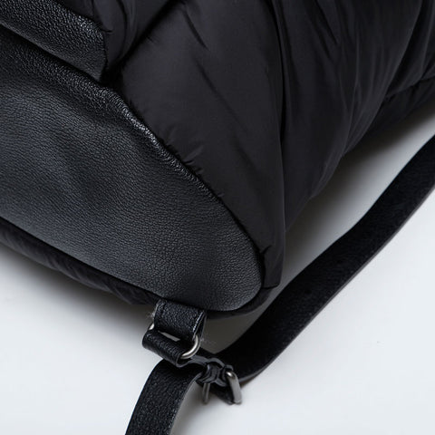 BALENCIAGA Nylon Traveler Padded Backpack Daypack black WS21305