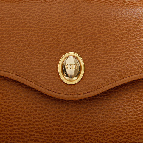 Christian Dior leather Handbag Brown WS21307