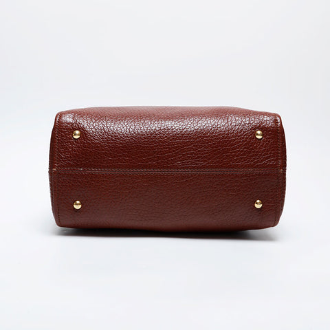 FENDI Leather Chameleon 2way Shoulder Bag Brown WS21308