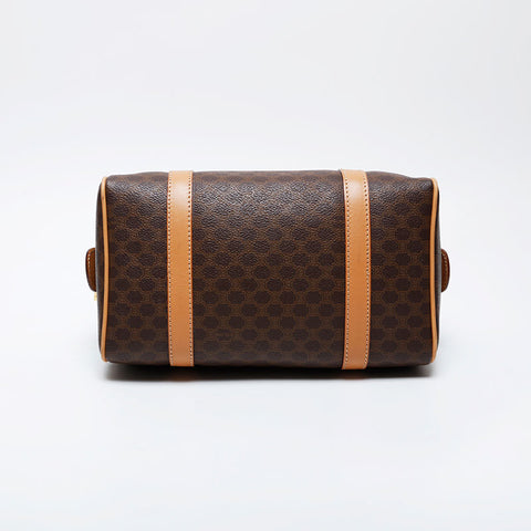 CELINE Macadam PVC Hand Boston bag Brown WS21309