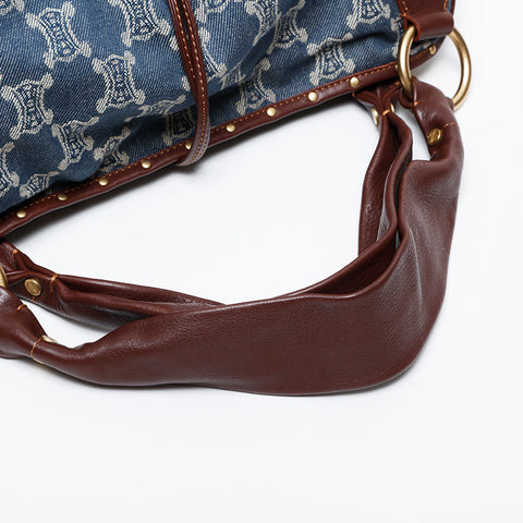 CELINE Denim Bitter Sweet Shoulder Bag Navy WS21311