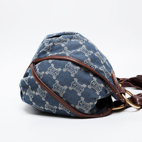 CELINE Denim Bitter Sweet Shoulder Bag Navy WS21311