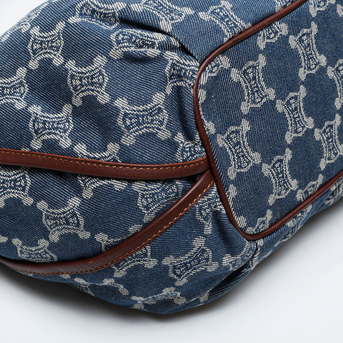CELINE Denim Bitter Sweet Shoulder Bag Navy WS21311