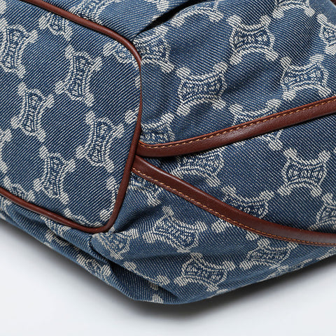 CELINE Denim Bitter Sweet Shoulder Bag Navy WS21311