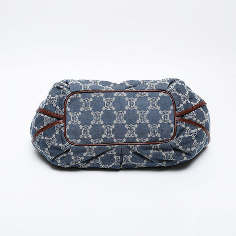 CELINE Denim Bitter Sweet Shoulder Bag Navy WS21311