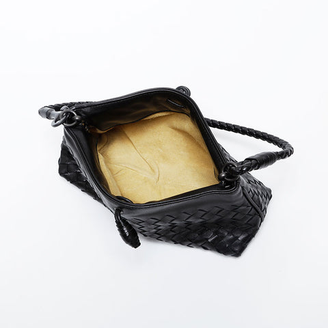 BOTTEGAVENETA INTRECCIATO Shoulder Bag black WS21314