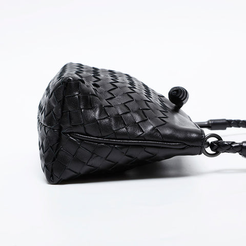 BOTTEGAVENETA INTRECCIATO Shoulder Bag black WS21314