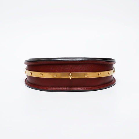 Chloe Leather Nile Minaudière 2way Shoulder Bag Red WS21316