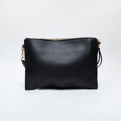 BALENCIAGA Neoclassical Leather Clutch bag black WS21317
