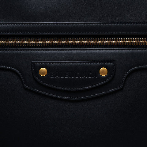 BALENCIAGA Neoclassical Leather Clutch bag black WS21317
