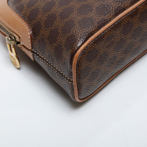 CELINE Macadam Mini Chain Shoulder Bag Brown WS21318