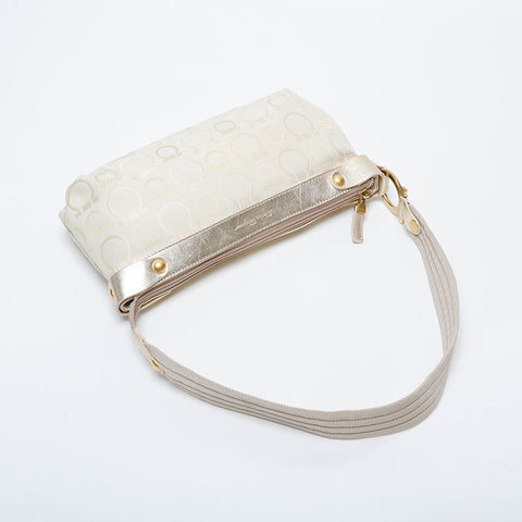 Salvatore Ferragamo Gancini canvas Shoulder Bag Brown WS21319