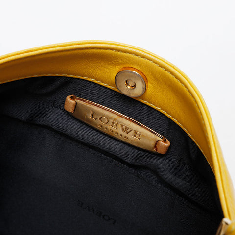 LOEWE Anagram leather Shoulder Bag yellow WS21323
