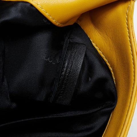 LOEWE Anagram leather Shoulder Bag yellow WS21323