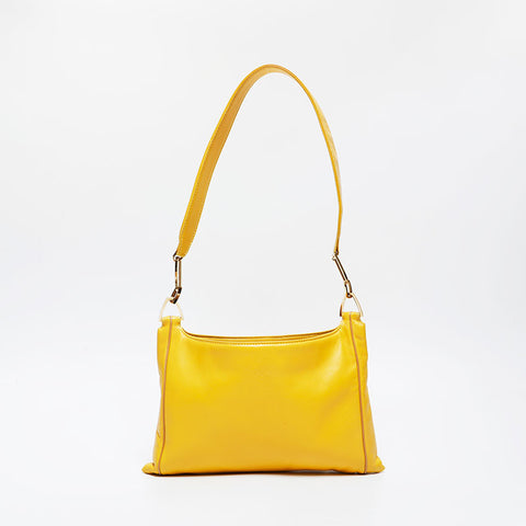 LOEWE Anagram leather Shoulder Bag yellow WS21323