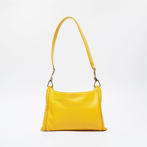 LOEWE Anagram leather Shoulder Bag yellow WS21323