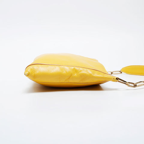 LOEWE Anagram leather Shoulder Bag yellow WS21323