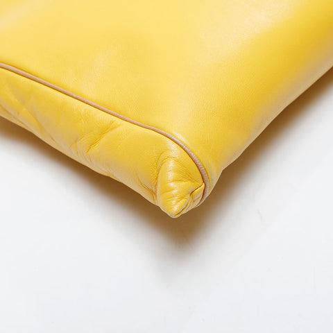 LOEWE Anagram leather Shoulder Bag yellow WS21323