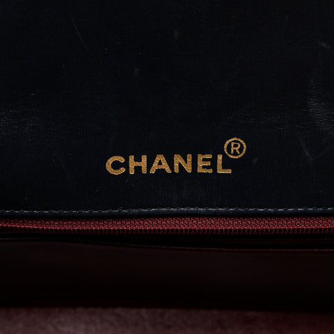 CHANEL No. 2 1991-1994 Diana Matelasse Chain Lambskin Shoulder Bag black WS21326