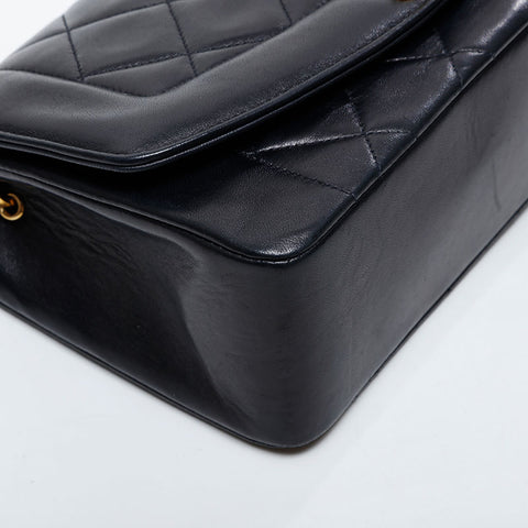 CHANEL No. 2 1991-1994 Diana Matelasse Chain Lambskin Shoulder Bag black WS21326